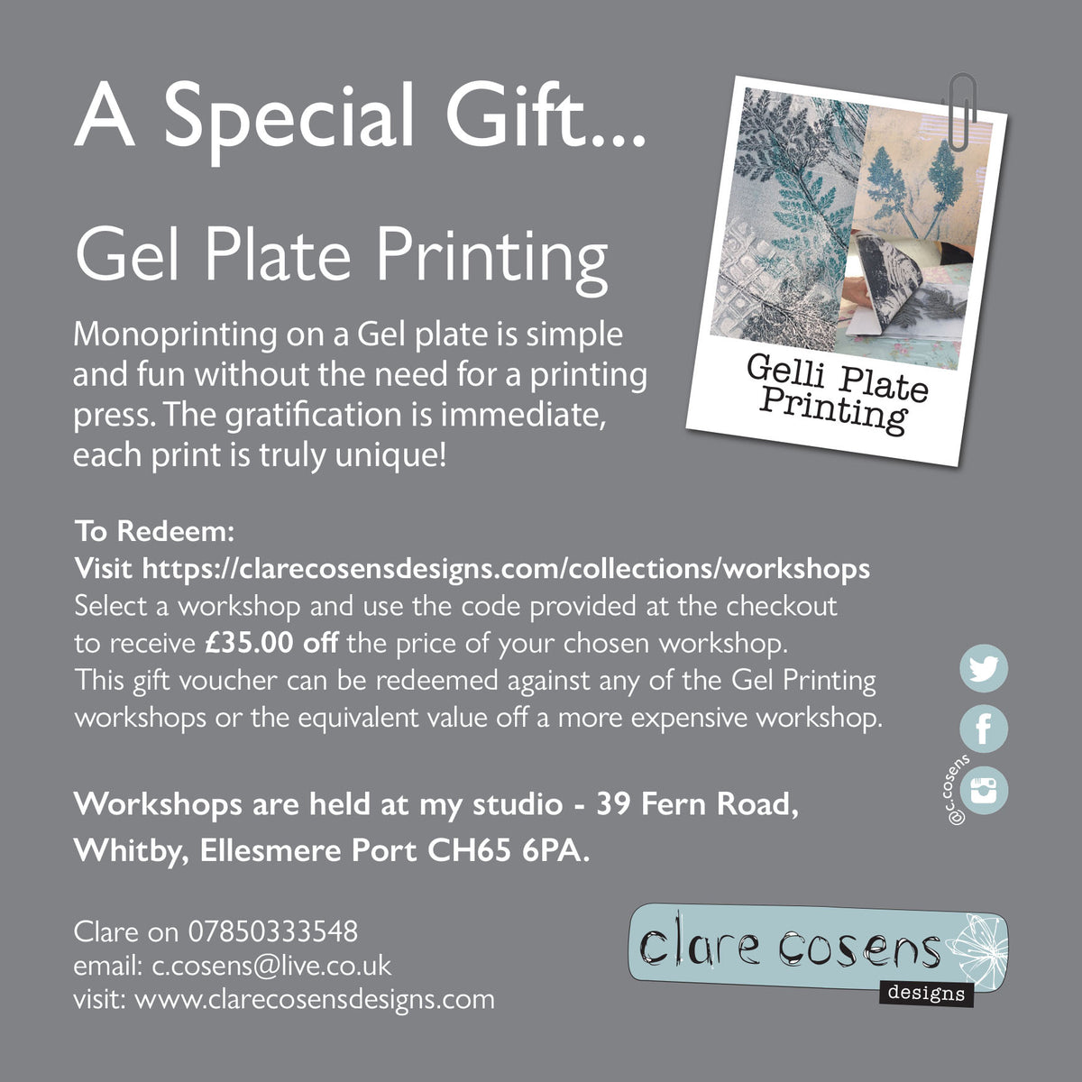 Workshop Gift Voucher